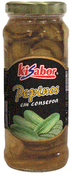 Pepino agridoce em conserva